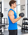 T.T. Men Cool Cotton Printed Regular Fit Round Neck Muscle Tees|Pack Of 2|Blue,Forest Green
