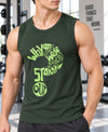 T.T. Men Cool Cotton Printed Regular Fit Round Neck Muscle Tees|Pack Of 2|Blue,Forest Green