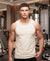 T.T. MenPremium Pure Cotton Gym Vest|Off White
