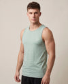 T.T. MenPremium Pure Cotton Gym Vest|Green