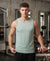 T.T. MenPremium Pure Cotton Gym Vest|Green