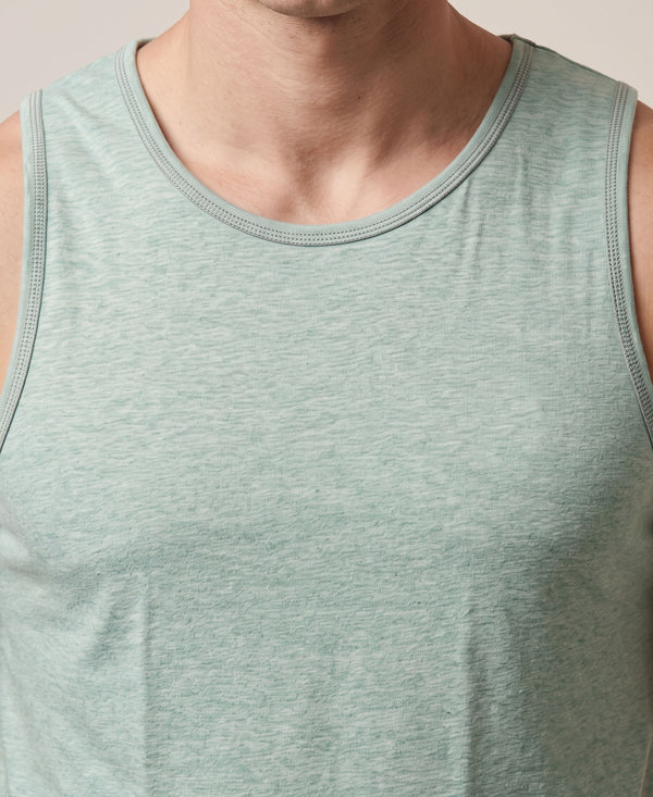 T.T. MenPremium Pure Cotton Gym Vest|Green