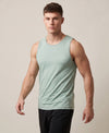 T.T. MenPremium Pure Cotton Gym Vest|Green