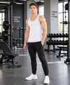 T.T. MenPremium Pure Cotton Gym Vest|White