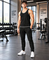 T.T. MenPremium Pure Cotton Gym Vest|Black