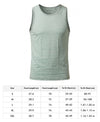 T.T. MenPremium Pure Cotton Gym Vest|Green