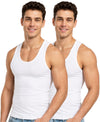 Hiflyers Men'S Cotton Spandex Vest (Pack of 2)