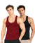 T.T. Men|Desire Premium Gym Vest|Pure Cotton|Rib Fabric|Moisture-Wicking, Breathable & Stretchable Sleeveless Undershirt| Ideal For Gym, Sports & Daily Wear|Pack Of 2|Black,Maroon