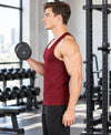 T.T. Men|Desire Premium Gym Vest|Pure Cotton|Rib Fabric|Moisture-Wicking, Breathable & Stretchable Sleeveless Undershirt| Ideal For Gym, Sports & Daily Wear|Pack Of 2|Black,Maroon