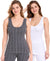 T.T. Women Hotpot Elite Top Thermal Anthra - White (Pack Of 2)