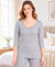 T.T. Women Hotpot Elite 3/4Th Slip Thermal - Grey Melange