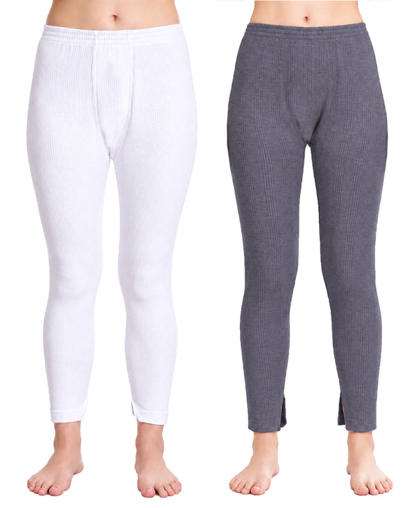 T.T. Women Hotpot Elite Pyjama Thermal Pack Of 2- Navy,White