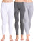 T.T. Women'S Hotpot Elite Premium Thermal Legging|Cotton Polyfill Sandwich Technology Fabric|Elasticated Waistband|Super Warm Winter Innerwear Trouser|Pack Of 3|White,Anthra Melange,Grey Melange