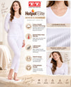 T.T. Women Hotpot Elite Pyjama Thermal - White