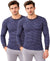 T.T. Men'S Hotpoot Designer Thermal|Fleece Fabric|Full Sleeve|Round Neck Super Warm Top|Pack Of 2|Anthra,Navy