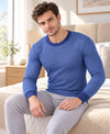 T.T. Mens Navy Slim FitSolid Hotpot Designer Thermal Top
