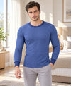 T.T. Mens Navy Slim FitSolid Hotpot Designer Thermal Top