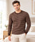 T.T. Mens Slim FitSolid Hotpot Designer Thermal Top Brown