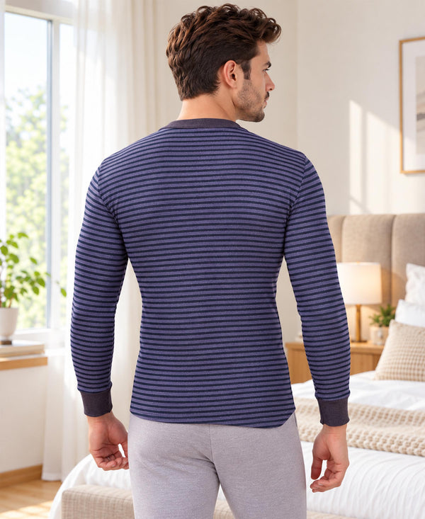 T.T. Mens Anthra Slim FitSolid Hotpot Designer Thermal Top