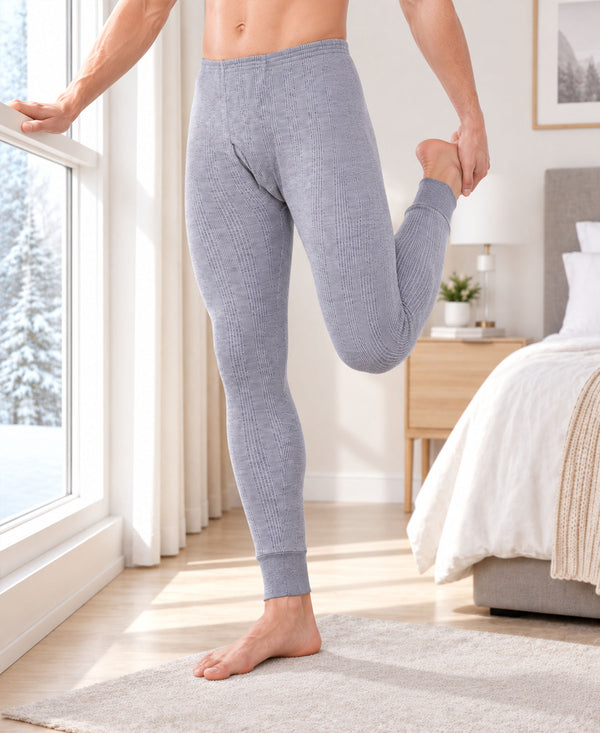 T.T. Men Hotpot Elite Pyjama Thermal - Grey Melange