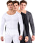T.T. Men'S Hotpot Elite Premium Thermal Top|Cotton Polyfill Sandwich Technology Fabric|Full Sleeve|Round Neck|Super Warm Winter Innerwear|Pack Of 3|White,Black,Anthra Melange