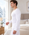 T.T. Men'S Hotpot Elite Premium Thermal Top|Cotton Polyfill Sandwich Technology Fabric|Full Sleeve|Round Neck|Super Warm Winter Innerwear|Pack Of 2|White,Navy