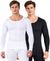 T.T. Men'S Hotpot Elite Premium Thermal Top|Cotton Polyfill Sandwich Technology Fabric|Full Sleeve|Round Neck|Super Warm Winter Innerwear|Pack Of 2|White,Black