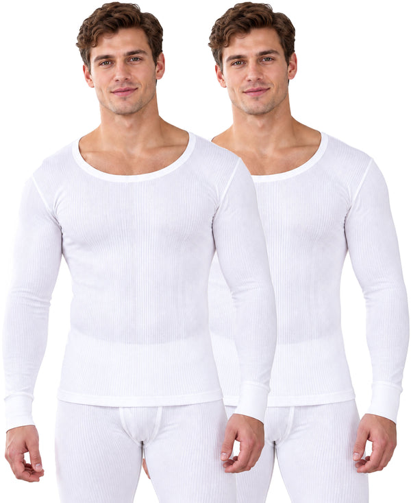 T.T. Men Hotpot Elite Top Thermal Pack Of 2- White