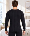 T.T. Men'S Hotpot Elite Premium Thermal Top|Cotton Polyfill Sandwich Technology Fabric|Full Sleeve|Round Neck|Super Warm Winter Innerwear|Pack Of 2|Navy,Black