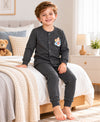 T.T. Unisex Baby Suit For Boys & Girls|Full Sleeve Button-Front Thermal Set|Soft & Comfortable Super Warm Kids Wear|Pack Of 2|Brown,Anthra