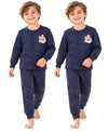 T.T. Unisex Baby Suit For Boys & Girls|Full Sleeve Button-Front Thermal Set|Soft & Comfortable Super Warm Kids Wear|Pack Of 2|Blue