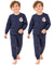 T.T. Unisex Baby Suit For Boys & Girls|Full Sleeve Button-Front Thermal Set|Soft & Comfortable Super Warm Kids Wear|Pack Of 2|Blue
