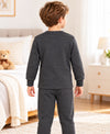 T.T. Unisex Baby Suit For Boys & Girls|Full Sleeve Button-Front Thermal Set|Soft & Comfortable Super Warm Kids Wear|Pack Of 2|Anthra