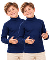 T.T. Boys & Girls |Slim Fit| Cotton Fleece |Full Sleeves|High Neck|Trendy Winter Wear|Dyed Top Pack Of 2-Blue