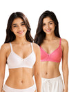 T.T. Women Desire Bra With Extra Strips PO2 White-Pink