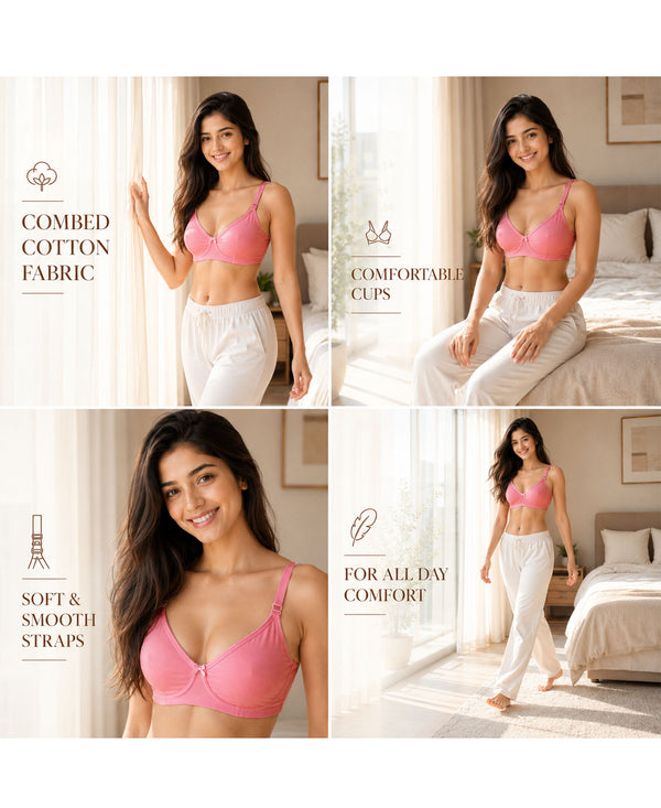 T.T. Women Desire Bra With Extra Strips PO2 Pink