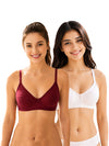 T.T. Women Desire Bra With Extra Strips PO2 Maroon-White