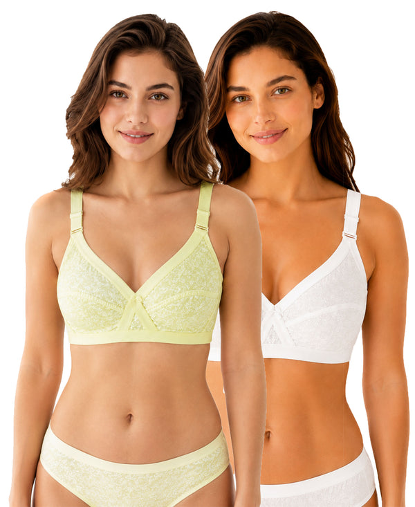 T.T. Women Desire Printed Bra PO2 Yellow,White