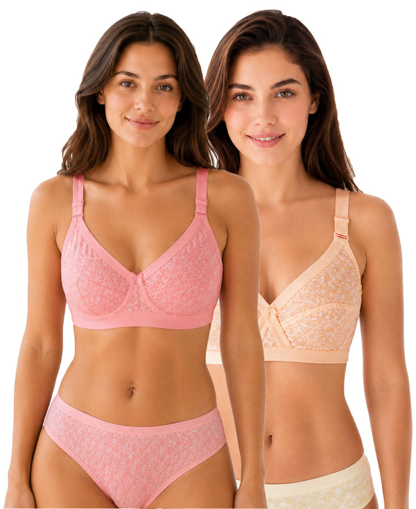 T.T. Women Desire Printed Bra PO2 Coral,Skin