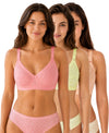 T.T. Women Desire Printed Bra PO3 Coral,White,Skin