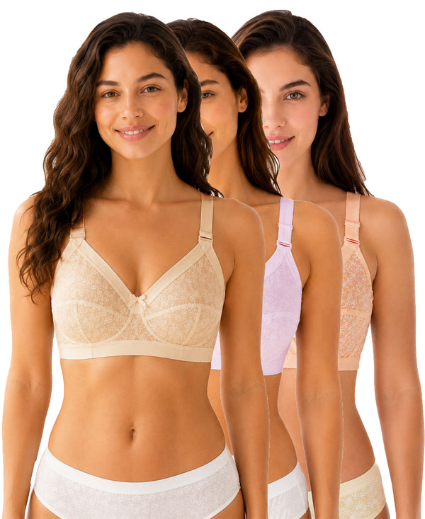 T.T. Women Desire Printed Bra PO3 Beige,Pink,Skin