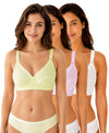 T.T. Women Desire Printed Bra PO3 Yellow,Pink,White
