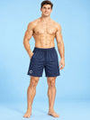 T.T. Men|Dri Fit Sports Short|Regular Fit|Side Pocket|Ideal For Gym, Sports & Daily Wear|Pack Of 2-Navy,Teal