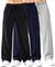 T.T.Men PO3 Premium Cord-Knit Wide-Leg Track Pant-Black,Navy,Cream