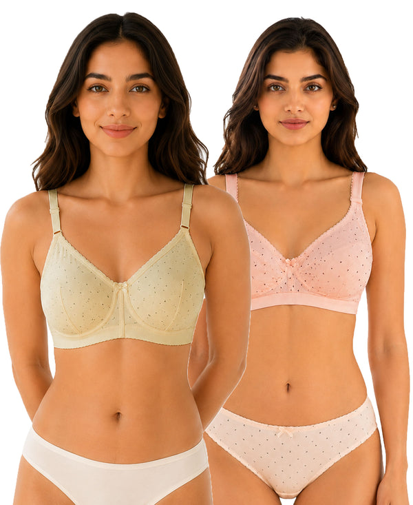 T.T. Women Desire Printed Bra PO2 Yelllow-Skin