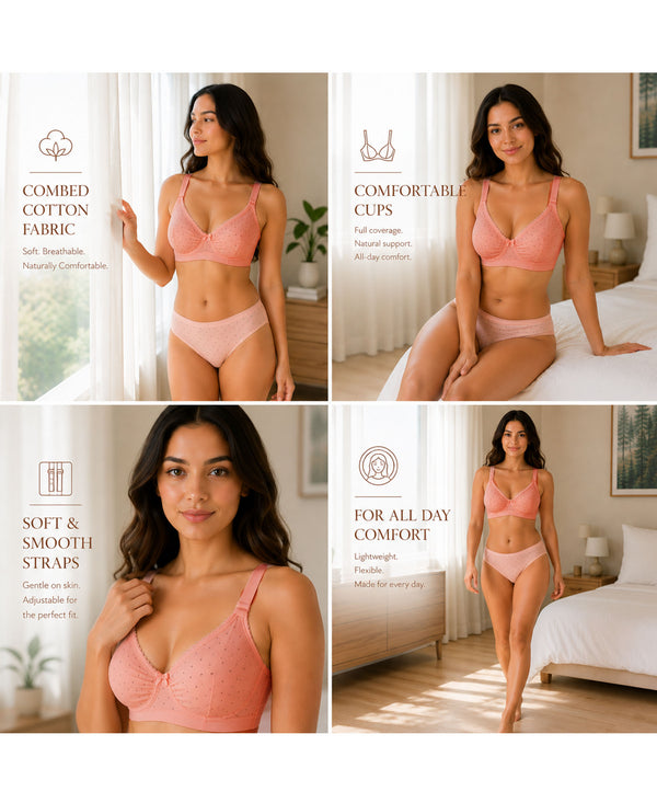 T.T. Women Desire Printed Bra PO2 Orange