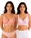 T.T. Women Desire Printed Bra PO2 Orange-Pink