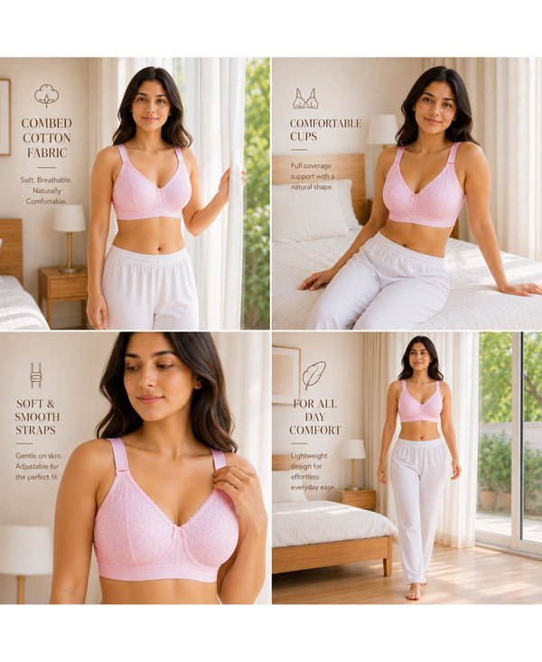 T.T. Women Desire Printed Bra PO2 Orange-Pink