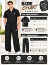 T.T. Men Poly Jacquard Co-Ord Set |Relaxed Fit| Half-Zip Collar T-Shirt And Wide-Leg Track Pants | Short Sleeve Top | Drawstring Waist -Peach