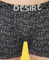 T.T. Mens Desire Printed Long Top Elastic Trunk Pack Of 1 Anthra